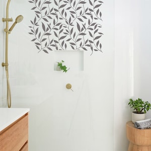 Jovian Botanical Stencil-Tropical Leaf Stencil for Painting Walls-Botanical Wall Stencils instead of Wallpaper-Floral Stencils for Furniture