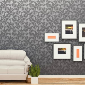 Philomele Wall Art Stencil-Floral Stencil for Walls instead of Floral Wallpaper-Large Flower Stencils for Painting-Nature Stencils for Walls