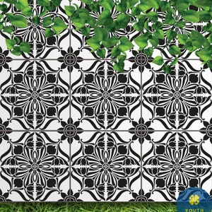 Ganymede Tile Stencil - DIY Home Decor for Tile Refresh - Moroccan Tile Stencil for Easy Home Decor-Reusable Tile Stencils for Home Makeover