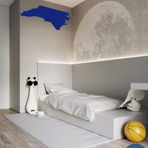 North Carolina Stencil instead of Wallpaper - North Carolina Outline Stencil for Walls - Wall Stencils for Easy DIY Decor-USA State Stencil