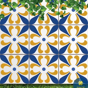 Achilles Tile Stencil-Reusable Tile Stencil for Home Decor-Simple Moroccan Pattern for Tile Stencil-Tile Stencil for Painting Floor and Wall