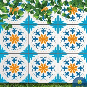 Hebe Tile Stencil-DIY Tile Makeover-Large DIY Cement Tile Stencils-Reusable Tile Stencils for Floor-Tile Stencil for Painting Floor and Wall