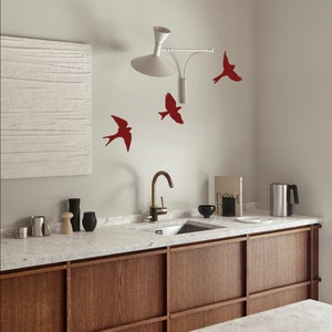 Milbur Wall Art Bird Stencil-Easy DIY Wall Decor with Stencils-Better than Wallpaper-Reusable Wall Stencils to Create Your Own Wall Pattern