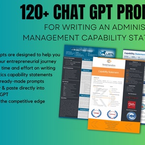 120+ ChatGPT Prompts for Writing an Administrative Management Capability Statement