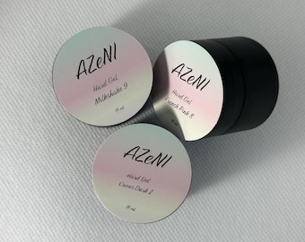 Hard Gel Set - 3 Vibrant Colors (15ml Each) for Nail Extensions & Art, HEMA-Free / TPO-Free