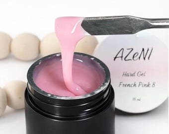 French Pink Hard Builder Gel | AZeNI Professional Self-Leveling Nail Extension Gel
