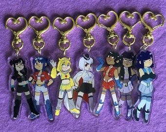 Bishoujo Transformers Acrylic Charms