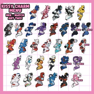 Mix and Match Transformers Kissy Charms