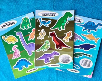 Dinosaur Sticker Sheets
