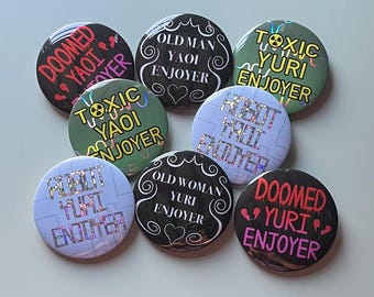 Yaoi Yuri Buttons