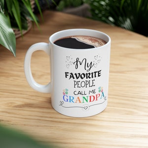 Ceramic Mug 11oz, Mugs for grandpa, Fathers day Mug, Feliz dia del padre, Tazas para el abuelito, Mug for grandpa, Gift for grandpa, tazas