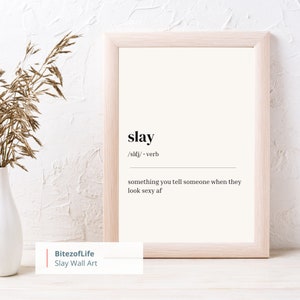 Slay Definition Slay Poster Gay Gifts Gay (Download Now) 