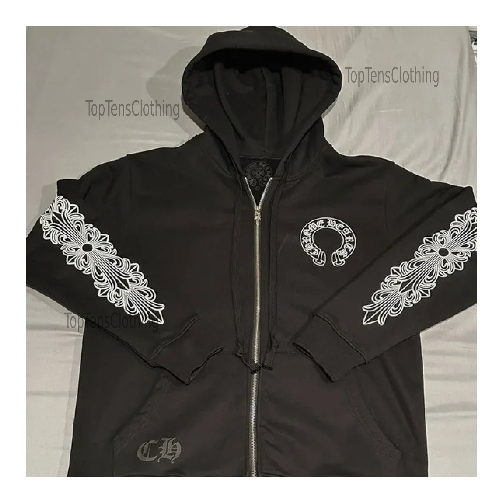 Chrome Hearts Zip Up - Etsy