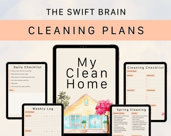 The Swift Brain Cleaning Plan | Checklist for Daily, Weekly and Seasonal | Chore Charts