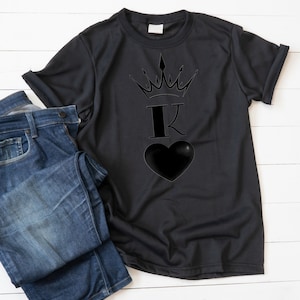 King Of Hearts T Shirts, Dad Birthday, Crown T shirt, Shirt For Boyfriend, Fathers Day Gift
