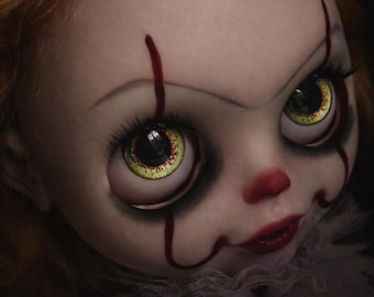 OOAK Blythe Art Doll IT — Character No.1 Dark Circus Collection | Custom Blythe Collector Doll Handmade by Artist Sangina
