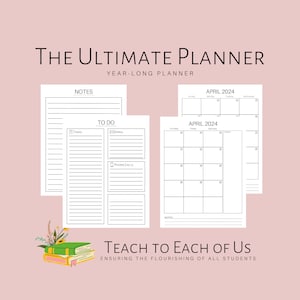 Teacher or Principal Printable Planner