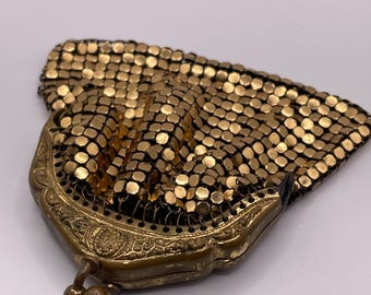 Vintage gold tone coin purse