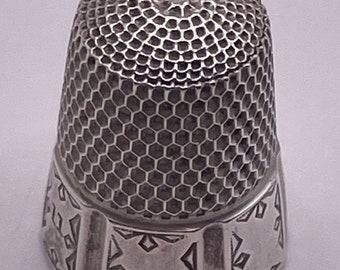 Vintage Sterling silver thimble