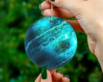 Planet Uranus Ornament, Uranus Decorative Ornament, Solar System Christmas Ornament, Science Teacher Gift, Astronomy Lover Gift, Planet Gift
