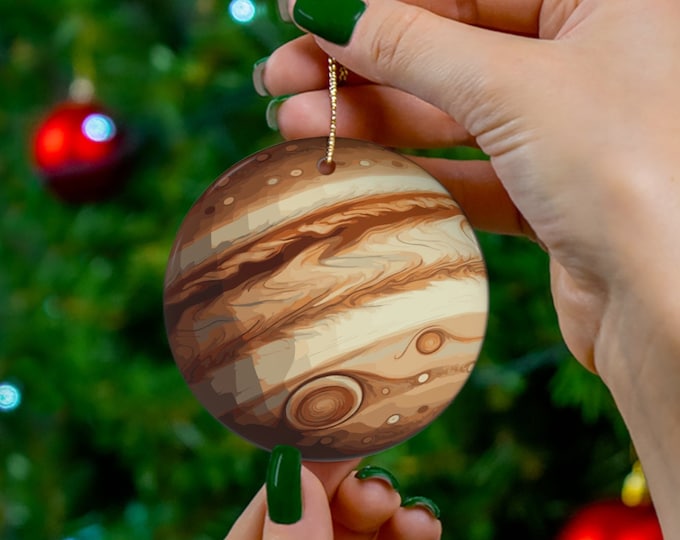 Jupiter Ornament, Planet Jupiter Christmas Ornament, Solar System Ornament, Jupiter Lover Gift, Science Teacher Gift, Astronomy Gift