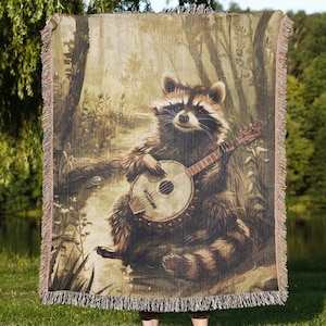 Folk Art Raccoon - Etsy