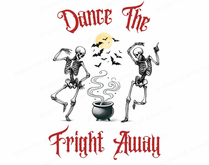 Dancing Skeleton Art, Halloween, Day of the Dead (Digital Download)