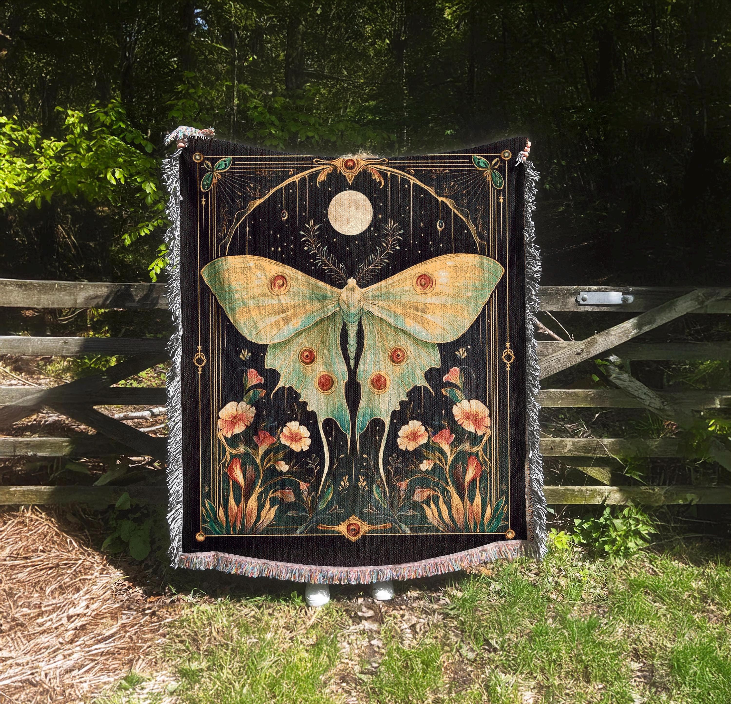 Luna Moth Tapestry Etsy