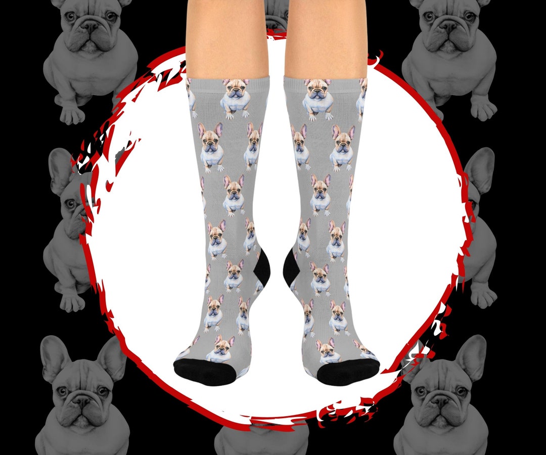 French Bulldog Socks, Frenchie Dog Socks, Gift for Frenchie Owners