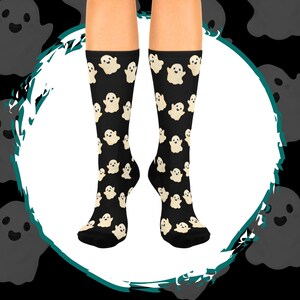 Halloween Ghost Socks, Ghost Socks, Spooky Socks, Spooky Fun Socks, Gift Socks, Halloween Socks, Spooky Season Socks, Witchy Socks Gift