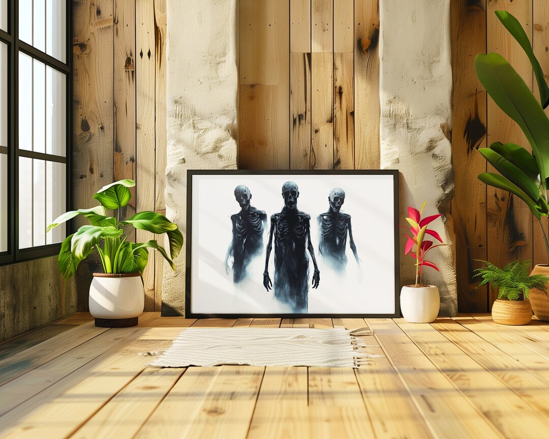 Witchy Ghost Print, Spooky Halloween Wall Art (digital Download) - Etsy