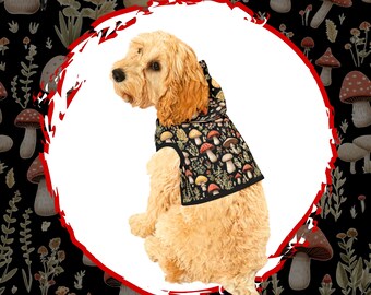 Mushroom Dog Hoodie, Cottagecore Cat hoodies, Cat Dog Sweater, Dog Sweatshirt, Pet Sweatshirt, Sweaters for Pets, Gifts for Dogs and Cats