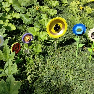 Metal flowers