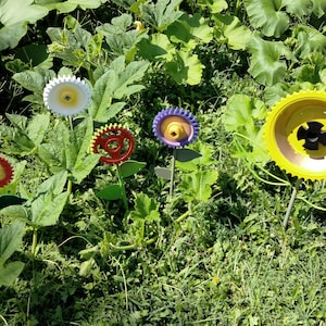 Metal flowers