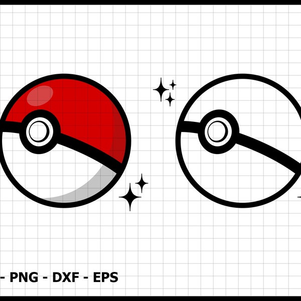 Pokemon Pokeball Svg Descarga instantánea