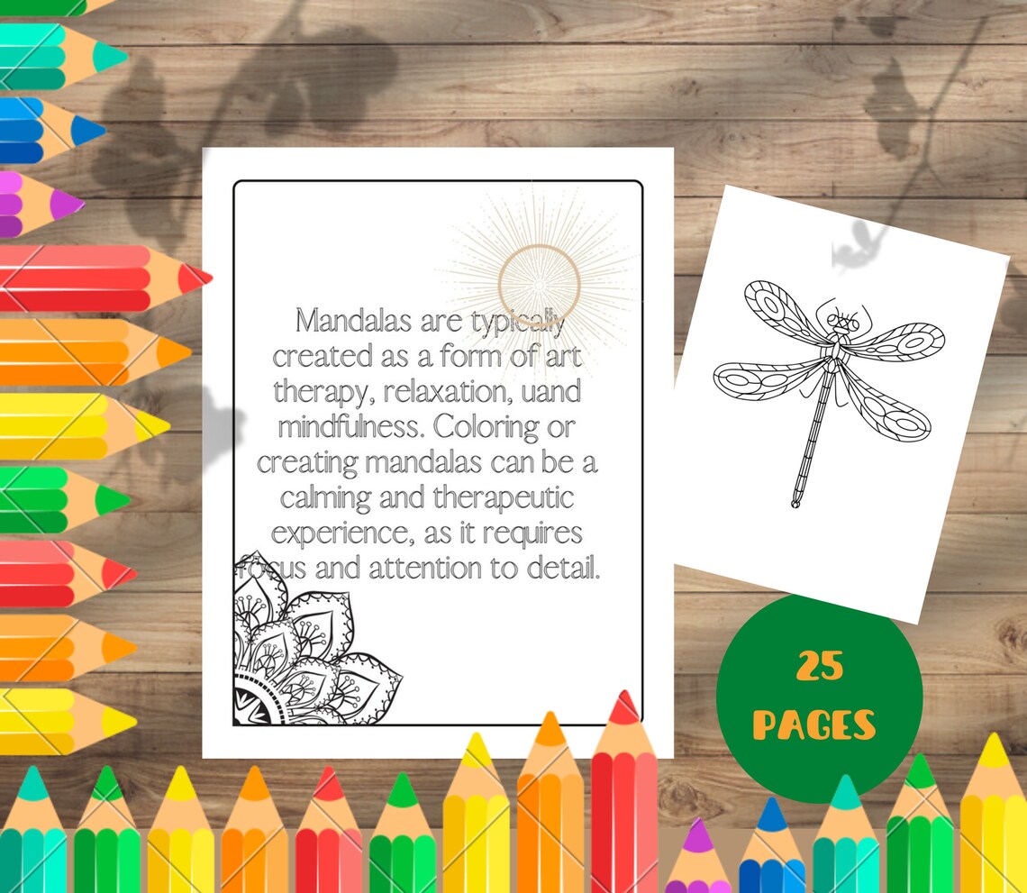 Bug Mandala Coloring Book PDF for All Ages - Simple and Intricate ...