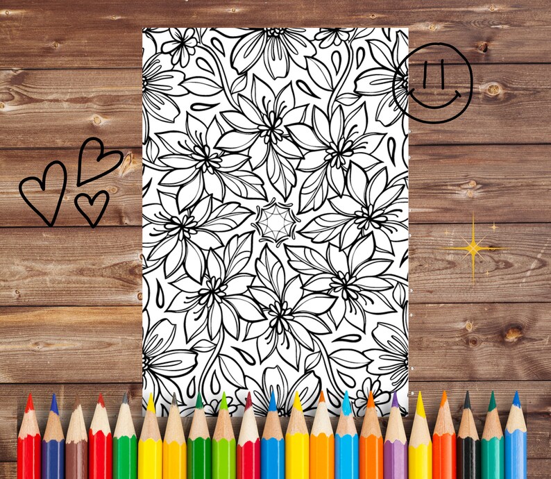 Patterns Galore Printable Coloring Page Adults & Kids Coloring Book