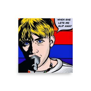 Damon Albarn - BLUR #9 - 90's Indi Band - Multicoloured Poster - Print - Photo - Wall Art - Living Room
