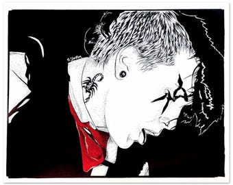Era zemsty Frank Iero Wydruk artystyczny 8" x 10"