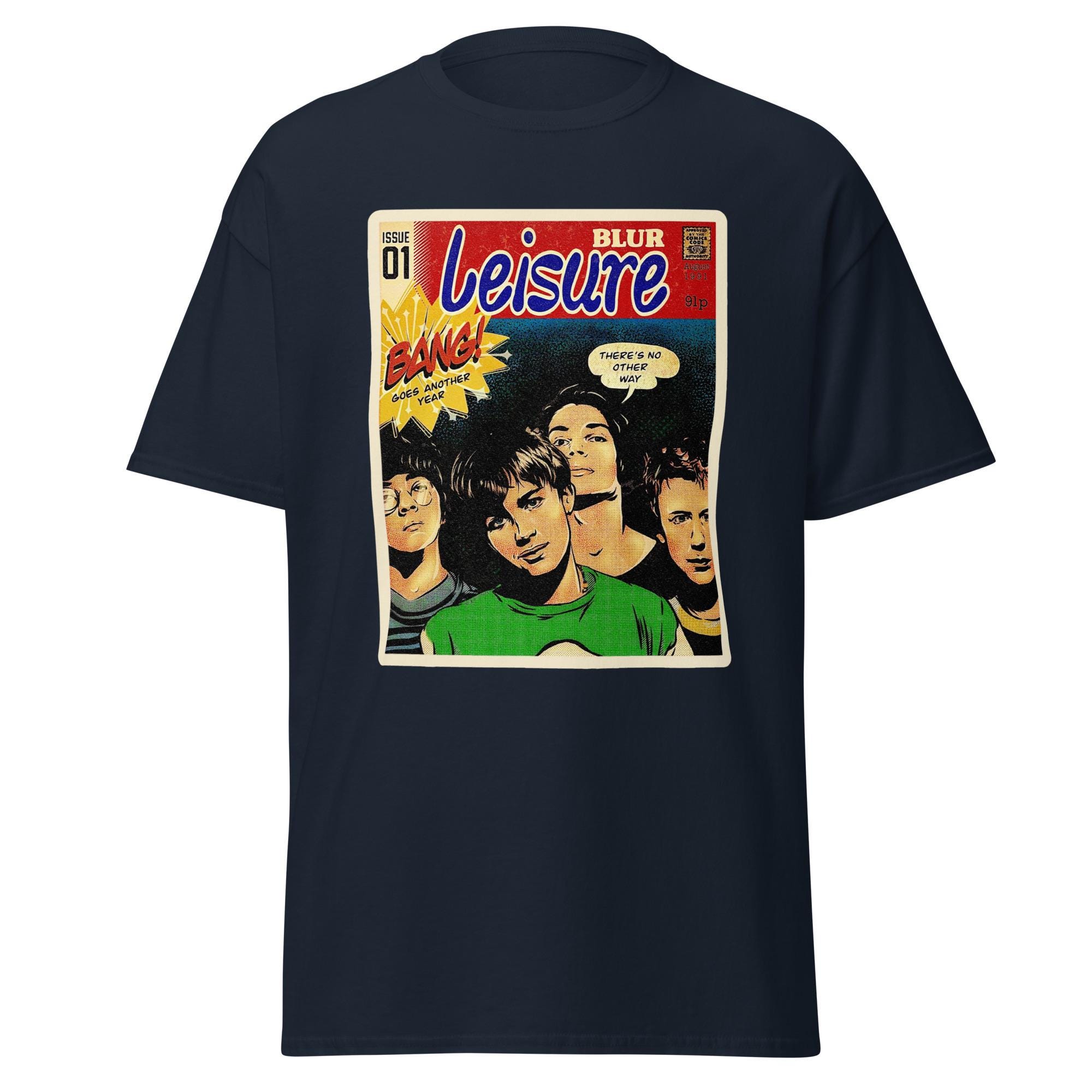 レジャーバンドTシャツ - コミックアートミュージックシャツ、90年代 
