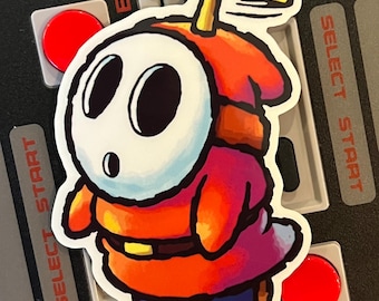 Shy Guy Hella Shy Sticker - Etsy