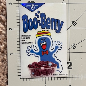 Super Mario boo berry cereal holographic vinyl sticker