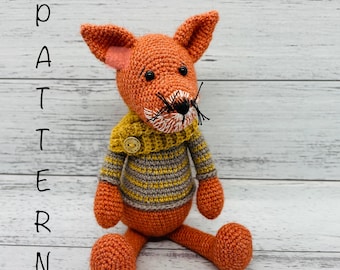 Patron amigurumi au crochet - Frankie le renard (EN ANGLAIS UNIQUEMENT)