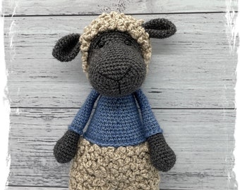 Amigurumi Häkelanleitung - Sebastian das Schaf (ENGLISCH)