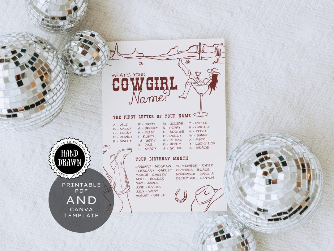What s Your Cowgirl Name Game Template Printable Reckless In Texas what-s-your-cowgirl-name-game-template-printable-reckless-in-texas