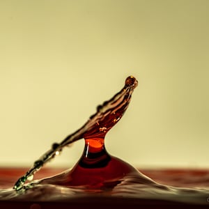 Tipped Hat Water Drop Collision