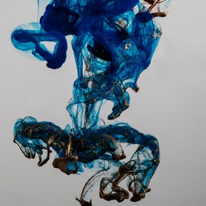 Blue and Gold Ink Ribbon