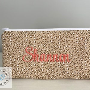 Personalized Makeup Bag Embroidered Travel Bag Cometic Bag Birthday Gift Wedding Gift Graduation Gift Custom Bag Toiletry Bag