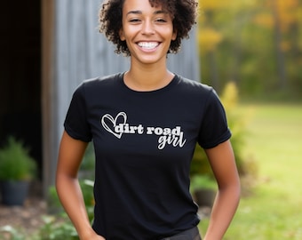 T-shirt Country Girl, cadeau de fille de petite ville, chemises de cœur pour femmes