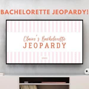 Bachelorette Party Jeopardy Game I Canva Powerpoint, Bridal Party, Bachelorette Trivia
